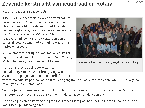 Artikel nieuwsblad kerstmarkt Artikel nieuwsblad kerstmarkt
